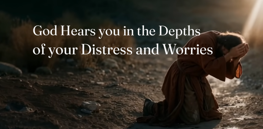 God Hears You in the Depths of your Distress and Worries 